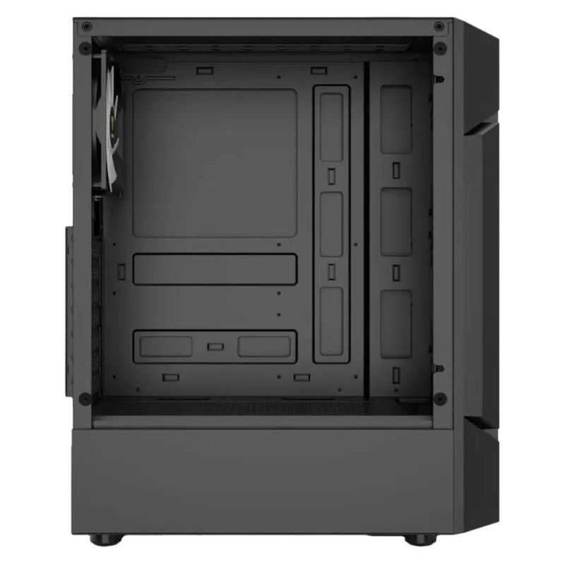 gabinete gamer gamdias aura gc7 mid tower vidro temperado com 3 fans argb preto (mp)