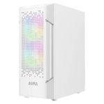 gabinete gamer gamdias aura gc7 wh mid tower vidro temperado com 3 fans argb branco (mp)