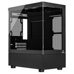 gabinete gamer onepower crystal mid tower aquário vidro temperado cc-202b (mp)
