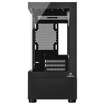 gabinete gamer onepower crystal mid tower aquário vidro temperado cc-202b (mp)