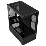 gabinete gamer onepower crystal mid tower aquário vidro temperado cc-202b (mp)
