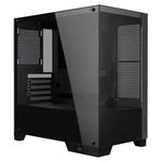 gabinete gamer pcyes forcefield twr black vulcan mid tower vidro temperado preto (mp)