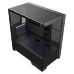 gabinete gamer pcyes forcefield twr black vulcan mid tower vidro temperado preto (mp)
