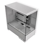 gabinete gamer pcyes forcefield twr white ghost mid tower vidro temperado branco (mp)