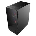 gabinete gamer pcyes set black vulcan vidro temperado preto gsbvpbr (mp)