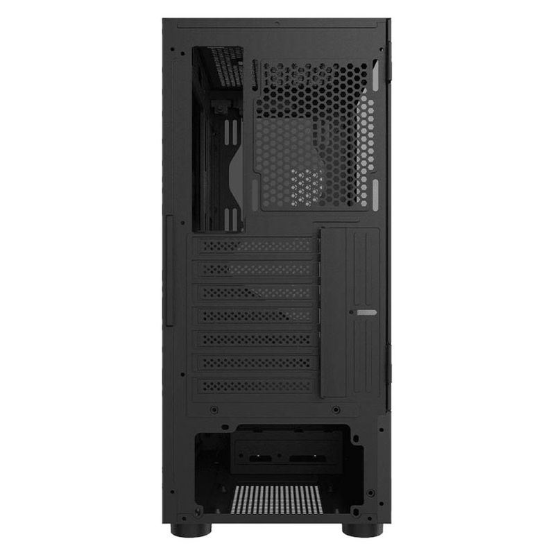gabinete gamer pcyes set black vulcan vidro temperado preto gsbvpbr (mp)