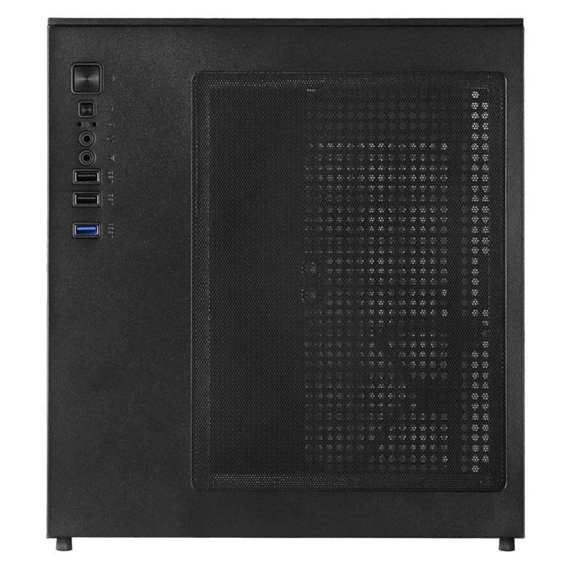 gabinete gamer vinik g-cube aquário mid tower vidro com 3 fans preto gggcvbk (mp)