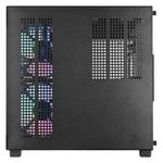 gabinete gamer vinik g-cube aquário mid tower vidro com 3 fans preto gggcvbk (mp)