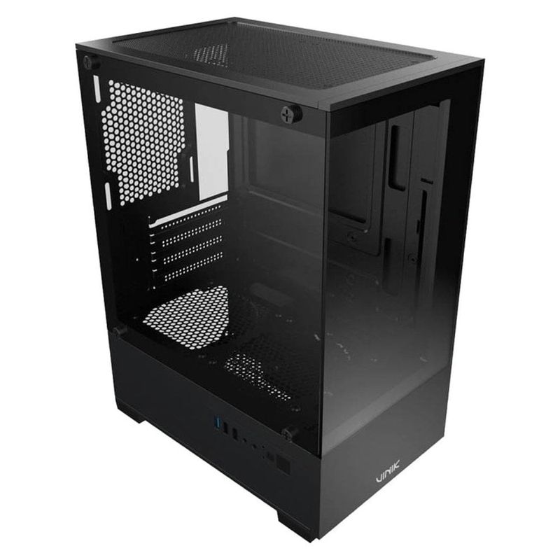 gabinete gamer vinik g-shield mid tower vidro temperado preto gggsbkv2 (mp)