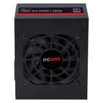 fonte sfx slim 300w pcyes spark 75+ pfc ativo cabos flat spkp300mbpt (mp)