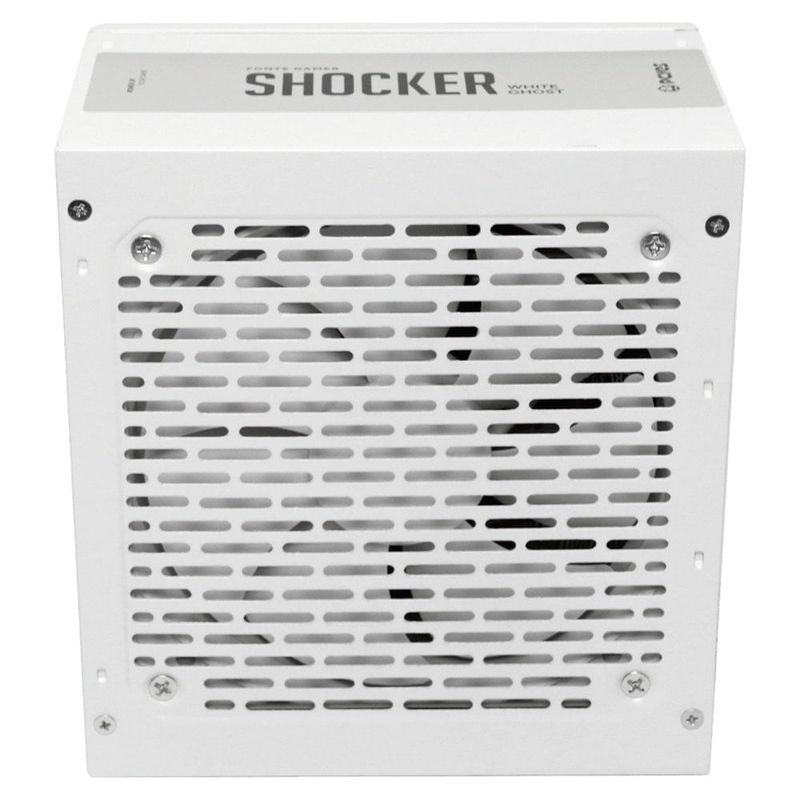 fonte atx gamer 500w pcyes shocker 80 plus pfc ativo white ghost branca (mp)
