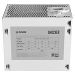 fonte atx gamer 500w pcyes shocker 80 plus pfc ativo white ghost branca (mp)