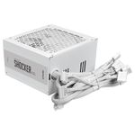 fonte atx gamer 500w pcyes shocker 80 plus pfc ativo white ghost branca (mp)