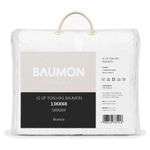 toalhas 2 peças baumon 100% algodão felpudo 136x68 500gsm branco