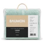 toalhas 2 peças baumon 100% algodão felpudo 136x68 500gsm verde