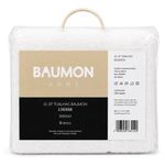 toalhas 3 peças baumon 100% algodão felpudo 136x68 500gsm branco