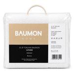 toalhas 2 peças baumon 100% algodão felpudo 145x68 500gsm branco