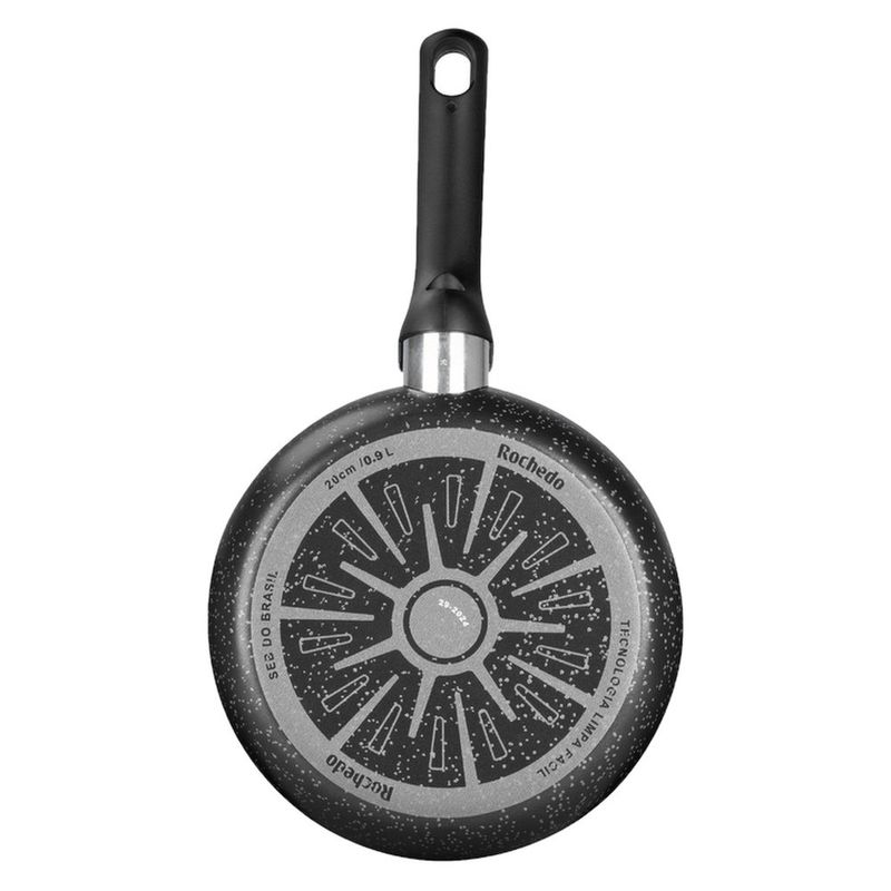 frigideira rochedo stone pro 20cm preto
