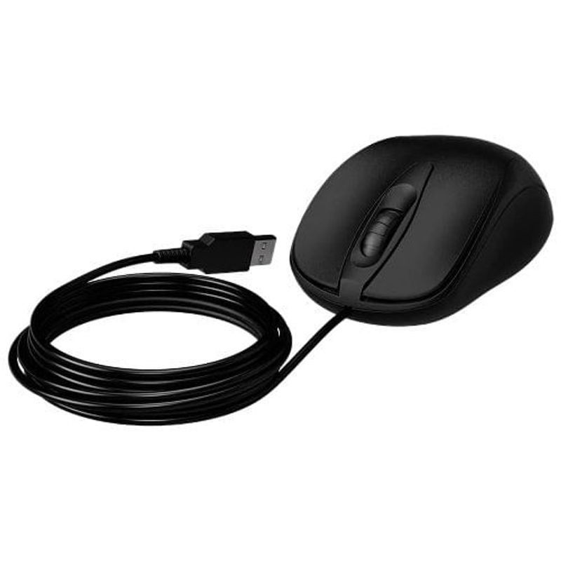mouse com fio intelbras mci 10 preto