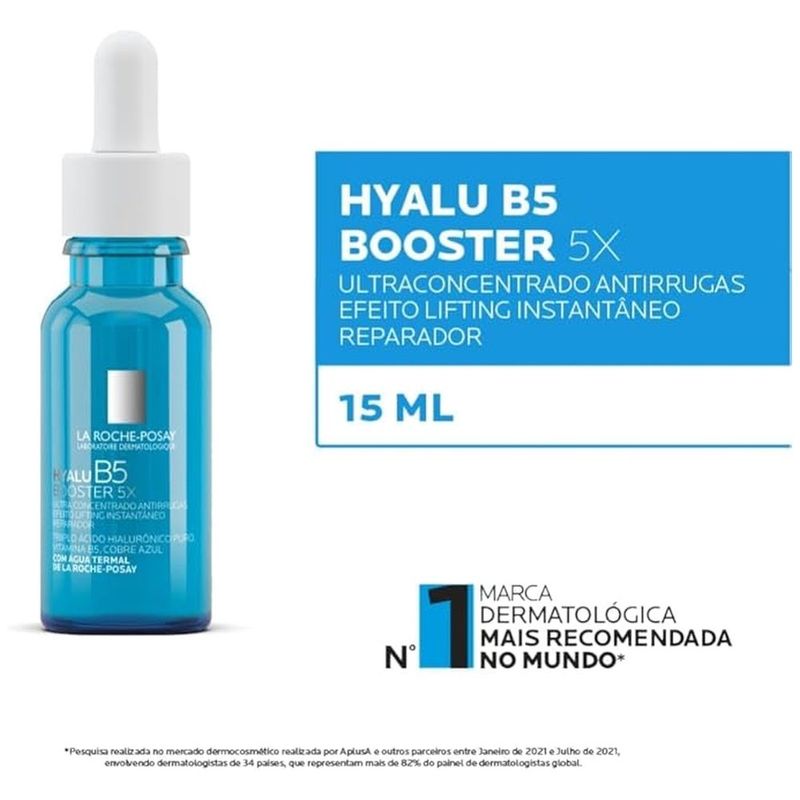 sérum facial antirrugas la roche-posay hyalu b5 booster 5x 15ml