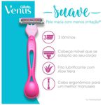 aparelho de depilar descartável gillete venus suave 4 unidades
