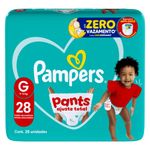 fralda descartável infantil huggies pants ajuste total g 28 unidades