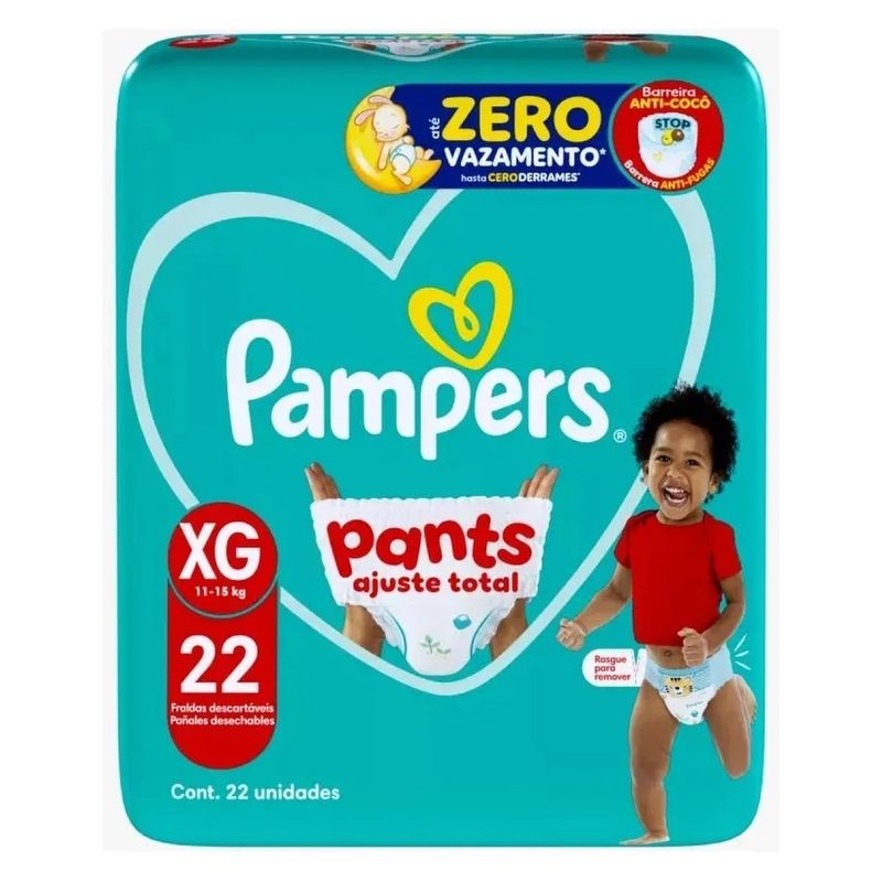 fralda descartável infantil huggies pants ajuste total xg 22 unidades