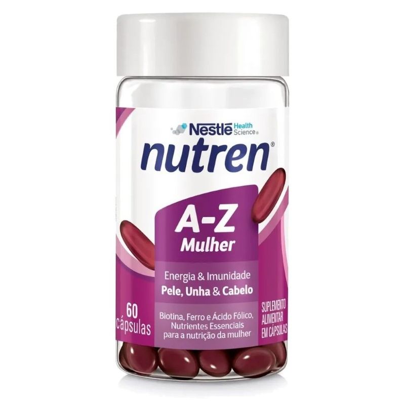 suplemento alimentar nutren mulher a-z polivitamínico 60 cápsulas