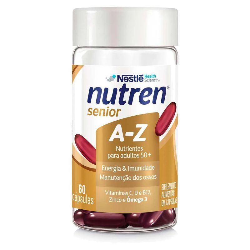 suplemento alimentar nutren senior a-z polivitamínico 60 cápsulas