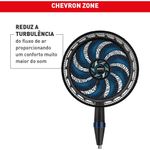 ventilador de mesa e coluna x-treme 40cm preto com azul ve3990b5