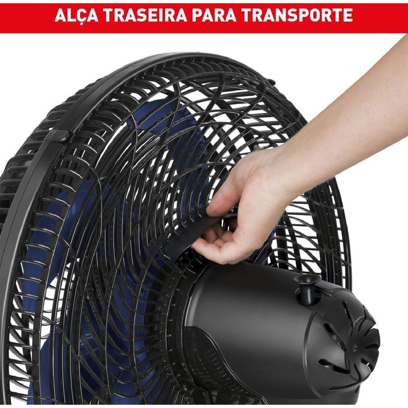 ventilador de mesa e coluna x-treme 40cm preto com azul ve3990b5