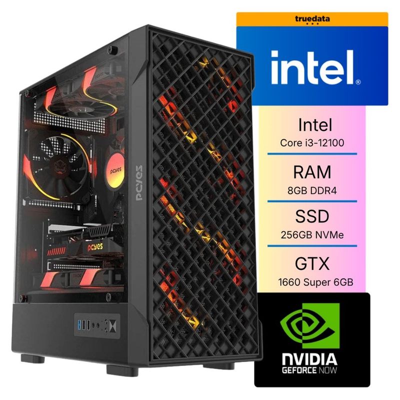 Computador Gamer Intel Core i3 12ª GTX 1660 Super 256GB