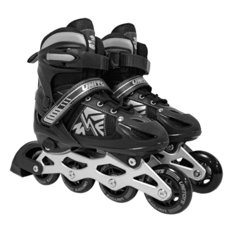 patins unitoys inline nº38/41 preto (mp)