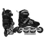patins unitoys inline nº38/41 preto (mp)