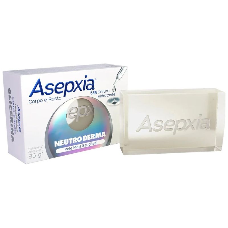 sabonete em barra asepxia corpo e rosto neutroderma 85g