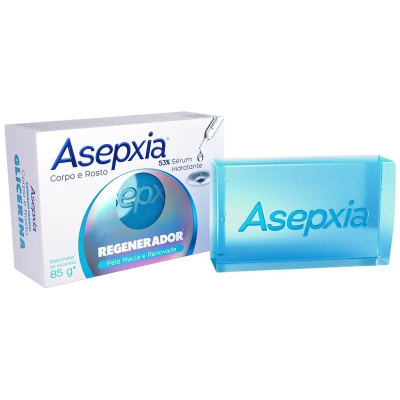 sabonete em barra asepxia corpo e rosto regenerador 85g