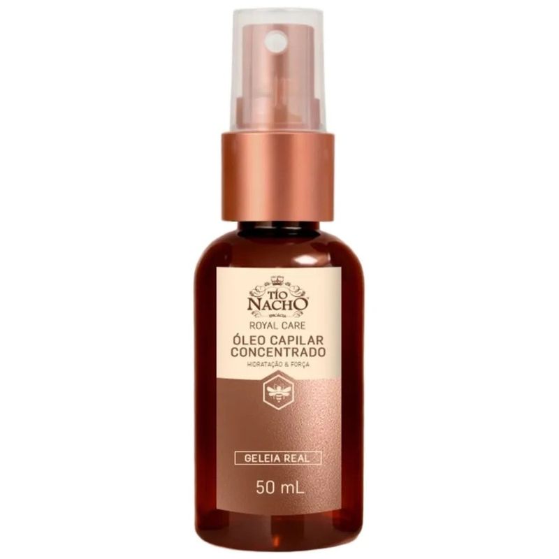 óleo capilar concentrado royal care tío nacho geleia real 50ml