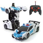carro de controle remoto polibrinq vira robô bateria recarregável fast bot sortido car212