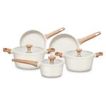 conjunto de panelas 3 peças mta titanium alumínio cerâmico bege (mp)