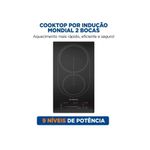 cooktop de indução 2 bocas mondial 220v cti-02 (mp)