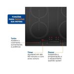 cooktop de indução 4 bocas mondial 220v cti-03 (mp)