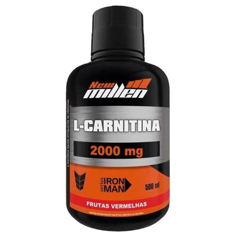 l-carnitina 2000 new millen frutas vermelhas 500ml (mp)