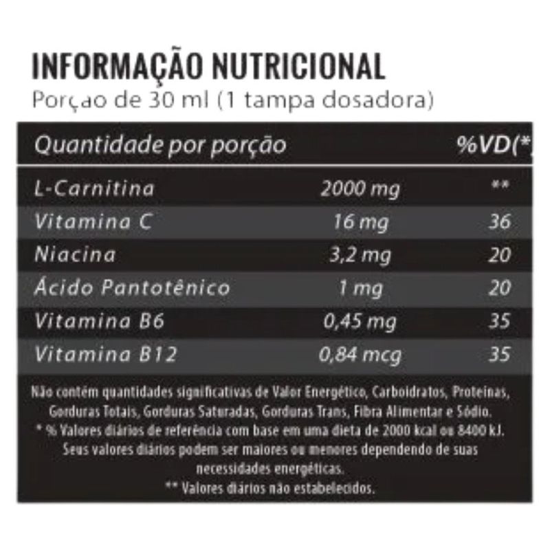 l-carnitina 2000 new millen frutas vermelhas 500ml (mp)