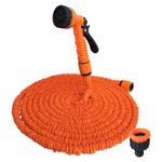 mangueira flexível para jardim xiongzhi 15 metros laranja e-bi