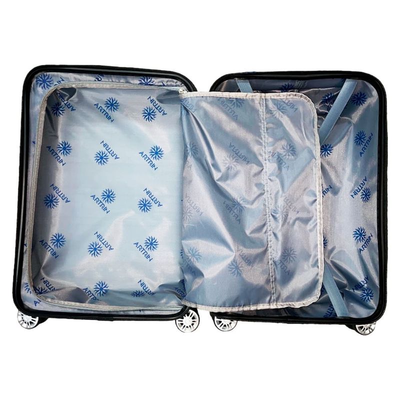 mala de viagem artrin com rodas puxador e cadeado 10kg azul t20 (mp)