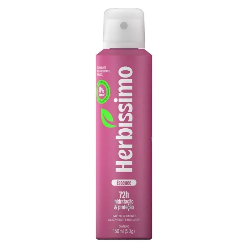desodorante antitranspirante herbíssimo essence hidratação & proteção 45g