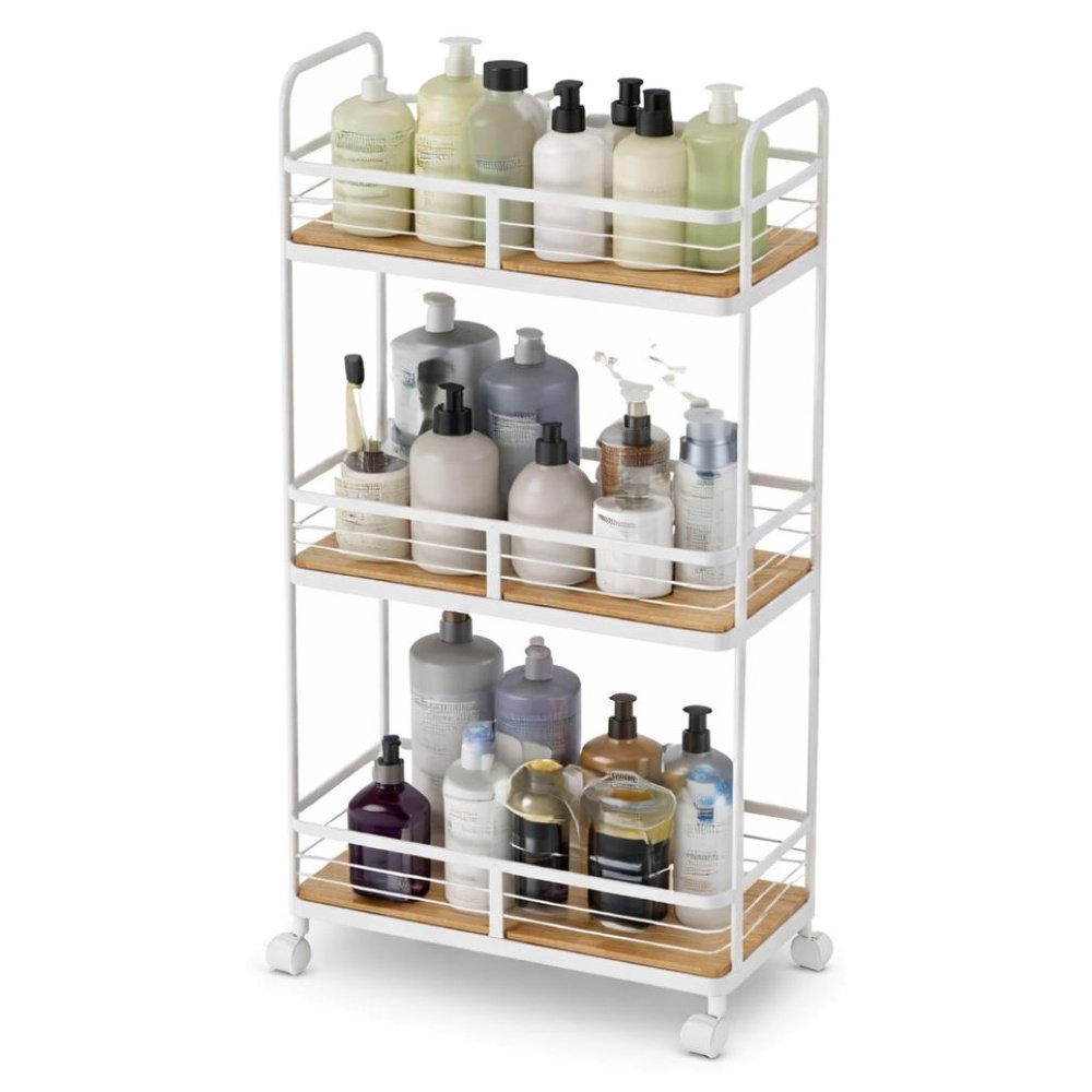 Carrinho Organizador Para Cozinha Yiwu 3 Andares Branco LE25930-13