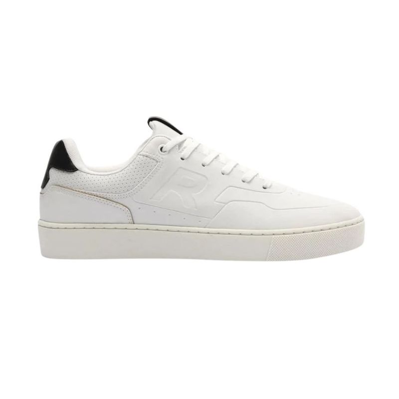 tênis casual masculino n°43 reserva outliner branco e preto (mp)