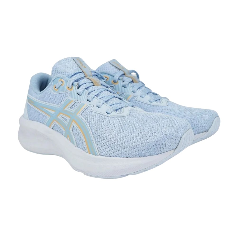 Tênis Corrida Feminino n°38 Asics Raiden 5 Azul e Dourado