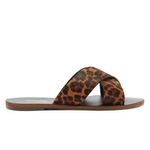 sandália rasteirinha feminina n°37 anacapri couro animal print (mp)